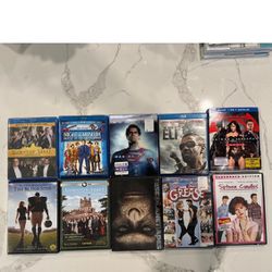Wholesale Lot of 10 Movies Bluray/3D/DVD CD’s