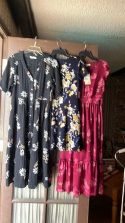 Three Beautiful Spring Dresses, Young Ladies Size Small/medium. New With Tags.