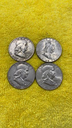 Silver Mixed dates Franklin HALFS