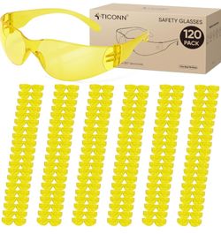 Clear Safety Glasses for Men and Women, Safety Goggles with Scratch Impact Resistant Meets ANSI Z87.1 Standard