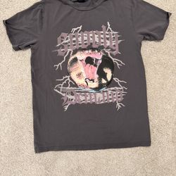 Grey Graphic Snake Tee-Supply Demand 