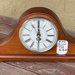 Wooden Mantle Table Clock 