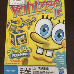 spongebob themed yahtzee 