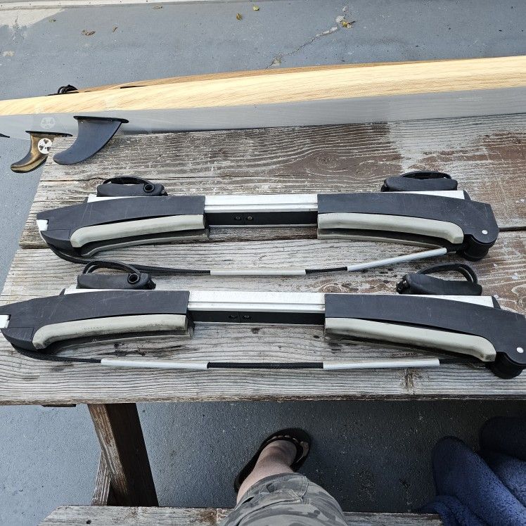 Thule Surfboard racks, Used condition, needs a couple locks and key, see all pics, Being sold AS-IS, Retails for over $300