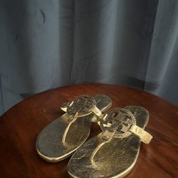 Tory Burch Soft Gold Sandals