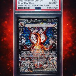 PSA 10 Charizard Ex Sir Obsidian Flames