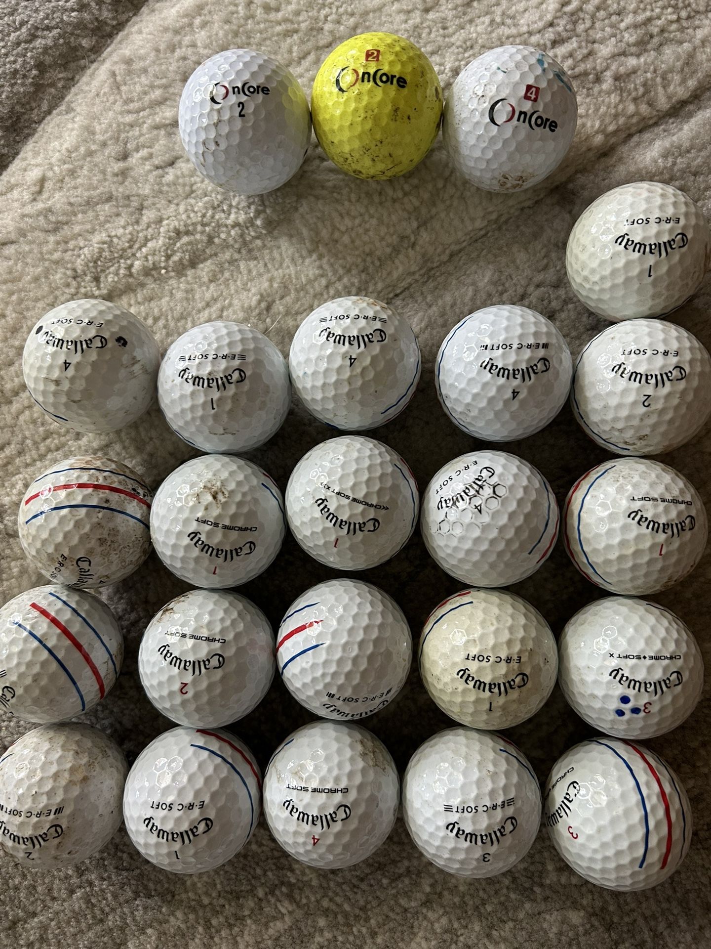 Golf Balls Like New Dozen Golf Balls. $7 dozen. Random  brands