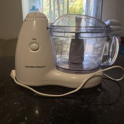 Hamilton Beach 8 Cup Electric Food Chopper & Mini Food Processor, White