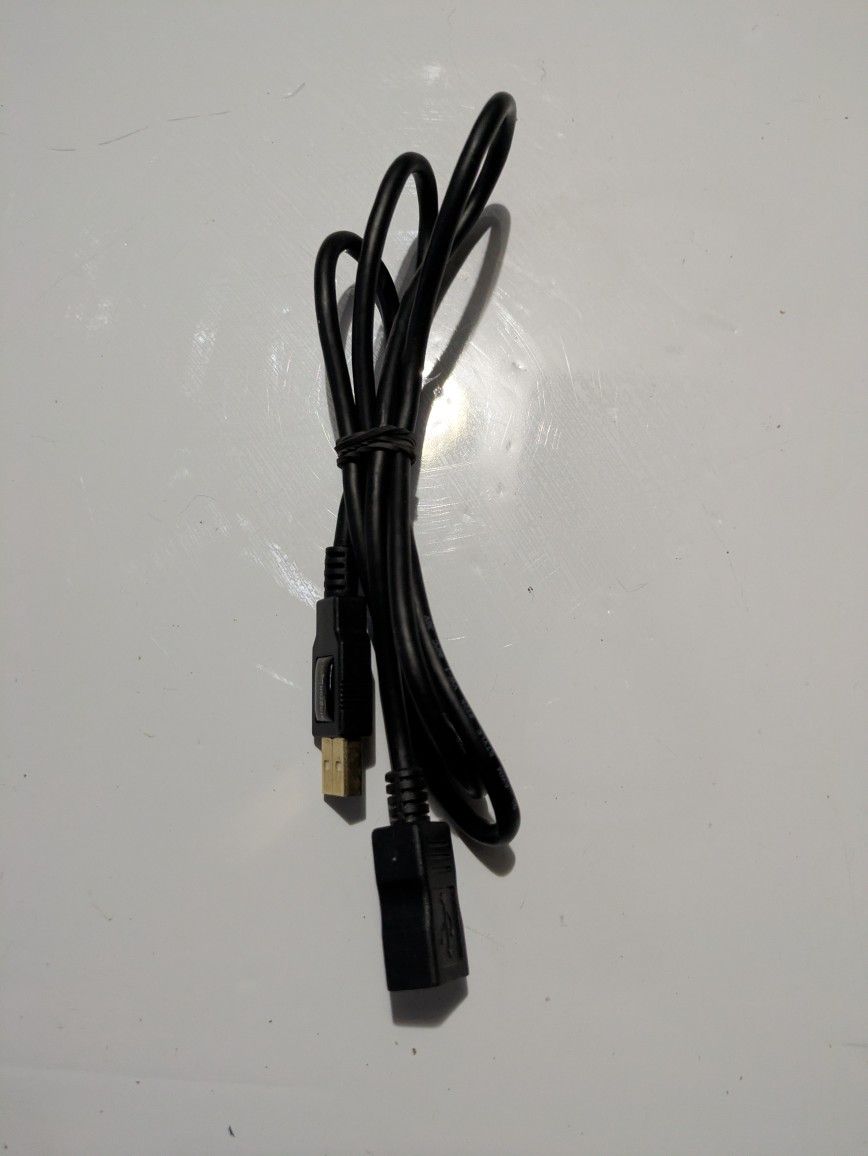 6FT Gold Plated USB Extension cable , Like New