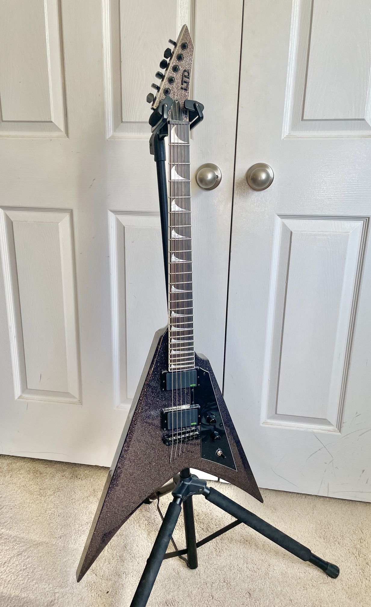 ESP LTD Kirk Hammet Signature Flying V Guitar