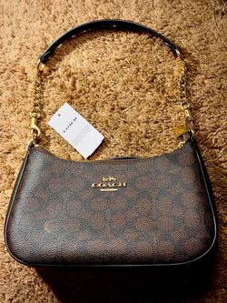 COACH Teri Shoulder Bag BROWN
