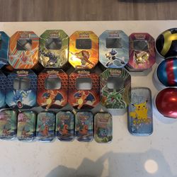 POKÉMON TIN LOT EMPTY