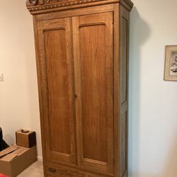 Antique Oak Wardrobe