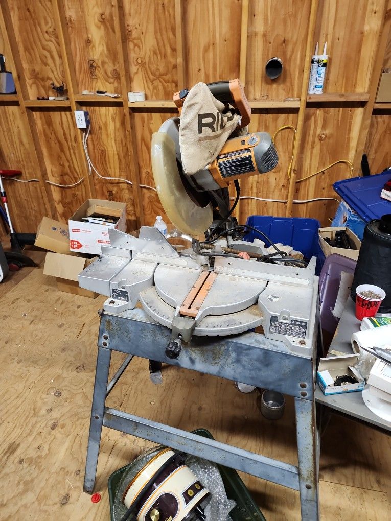 Cut Saw Ridgid Miter Saw With Stand 