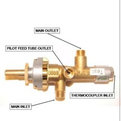 Hiland THP-MCV Main Control Valve for Tall Patio Heater