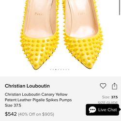Canary Yellow Christian Louboutin Heels