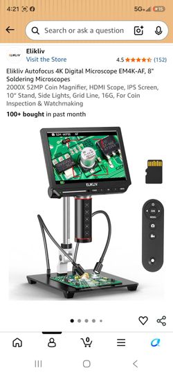 Elikliv 4K Digital Microscope