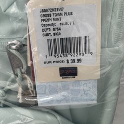 🎒 Brand New Jansport Backpack – Light Teal (With Tags & In Plastic) 🎒