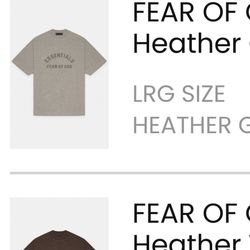 Brand New . Men's Essentials FOG