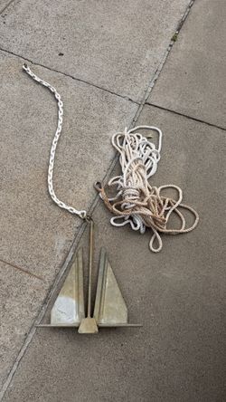 Anchor, chain and rope $45