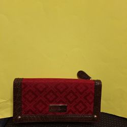 Nine & Co. Women's Wallet Color Red & Brown-$15.00