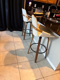 Cream Counter Height Bar Stools