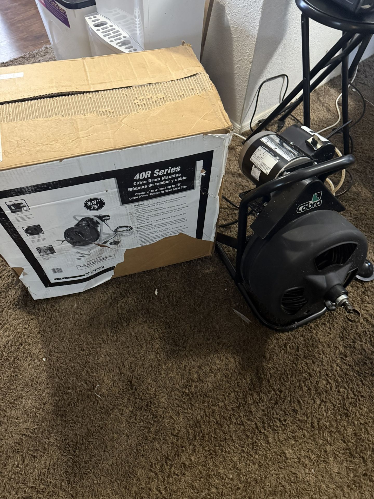 Cobra Drain Cleaning Machine