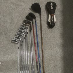 Full Set Of Clubs, 5i-PW, Gap, Sand, Lob, 5 Hybrid, 3 Hybrid, Driver