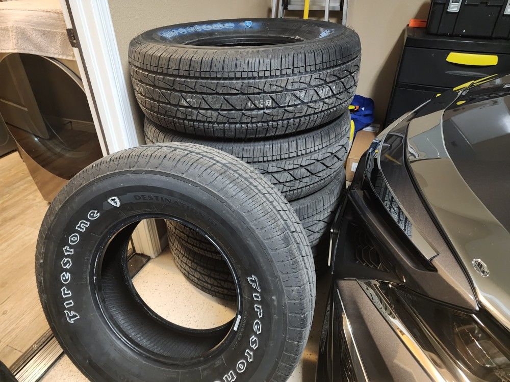 5 Brand New Raised White Letter 16" Firestone Tires for Sale in El Paso, TX OfferUp