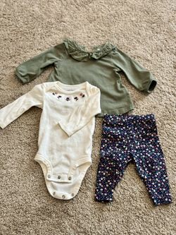 Baby Girl Carters Clothing Set Size 3 Months