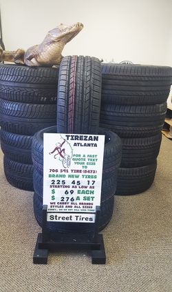 225 45 17 BRAND NEW TIRE TIRES $69 EACH $276 SET