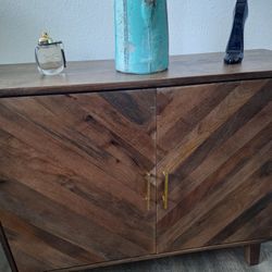 Solid Wood Cabinet With Shelves