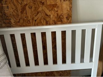 White bed frame for double bed