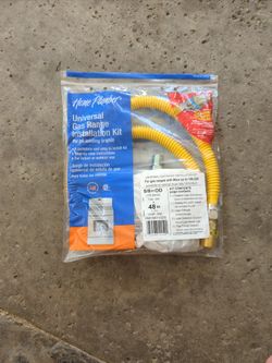 Universal Gas Range Installation Kit 48" 5/8 OD
