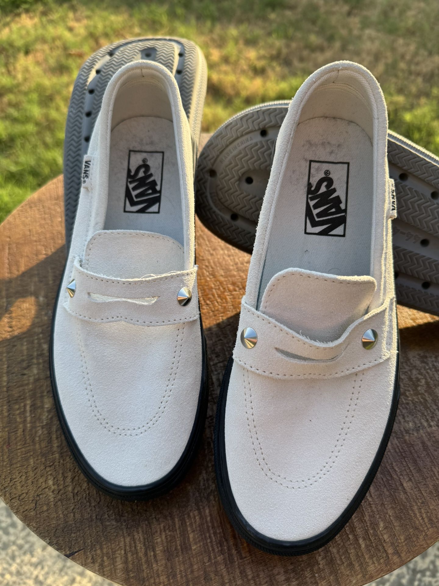 Vans Style 53 Slip On Suede Loafer Sneaker, 8 Women’s, 6.5 Mens,