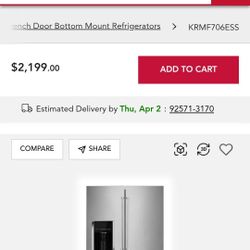 Kitchen Aid Refrigerator 