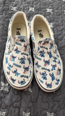 Stitch Girl Slip on Vans Size 2.5