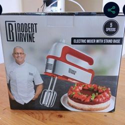 Robert Irvine Electric Mixer With Stand Base