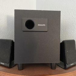 Phillips Speakers And Subwoofer