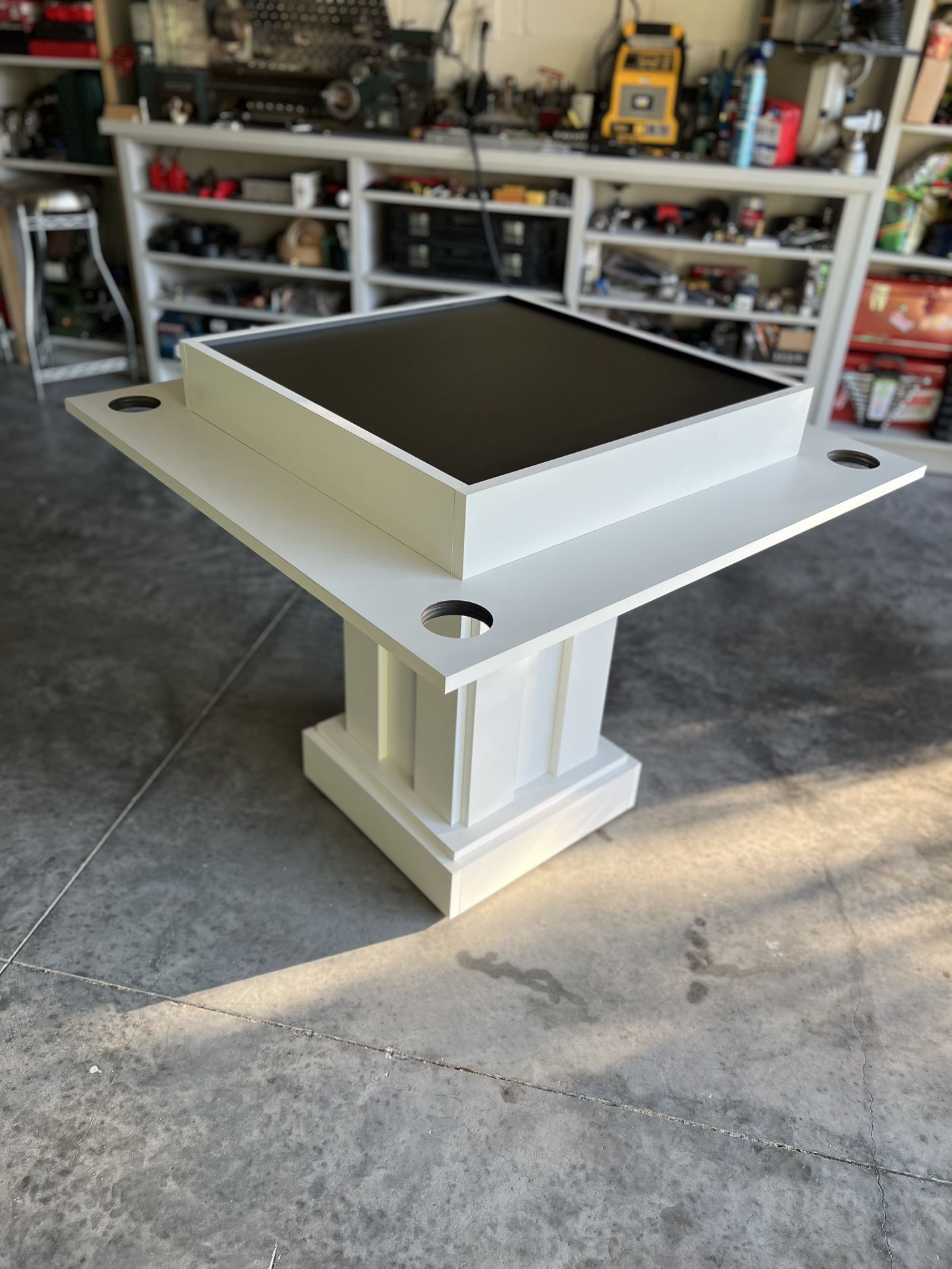 Dominoes Table Or 4 Person Card Playing Table. Designed And Made By Me At “All In The Details”