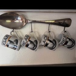 Coffee Cups & Silver Spoon