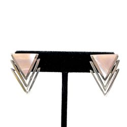 Navajo AM Sterling Shell Earrings 