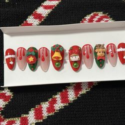 Christmas Press On Nails 