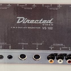Directed VS102 3 In 3 Out Composite A/V Switcher