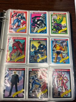 Marvel Universe 1990 Series 1 Impel Trading Cards Complete 162 Card Base Set