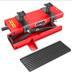 Steel Motorcycle ATV Scissor Lift Jack Hoist Stand with Saddle