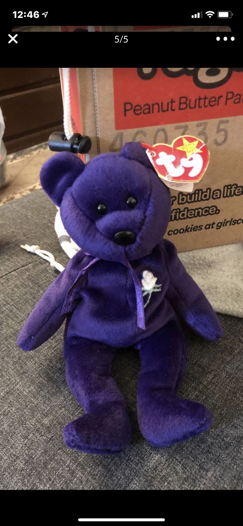 Collectors edition princess Diana beanie baby