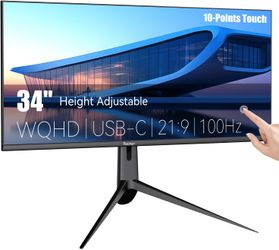 34  WQHD 3440×1440P Touchscreen Monitor, 3000:1 Contrast, 350cd/m²# (x2)