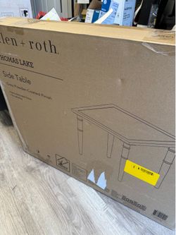 allen + roth Thomas Lake Square Outdoor End Table 20.87-in W x 20.87-in L
