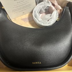 Authentic Sancia Half Moon Handbag - New In box